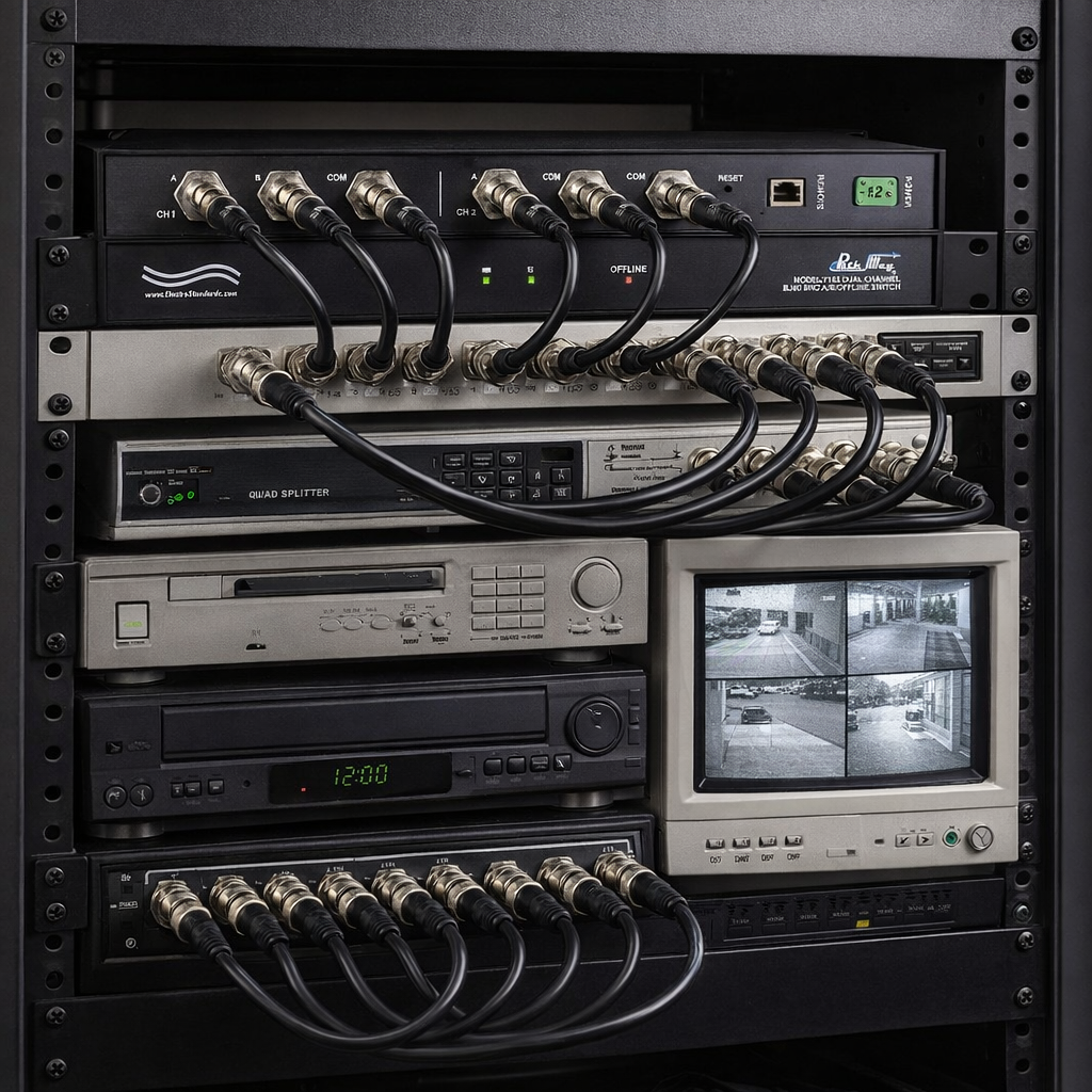 Typical Broadcast Application for Model 7183 Dual Channel BNC BJ80 Switcher